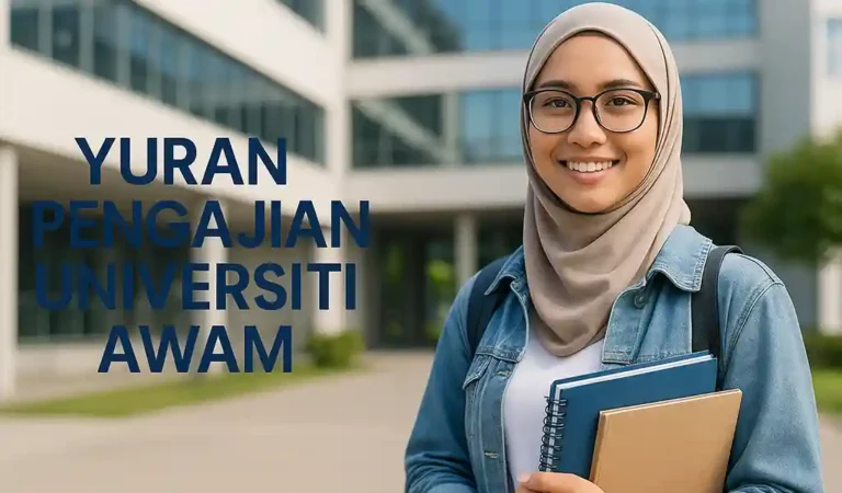 Yuran Pengajian Universiti Awam Kadar & Bantuan